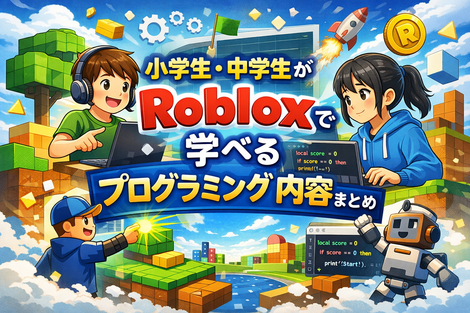 小中学生が学べるプログラミング内容