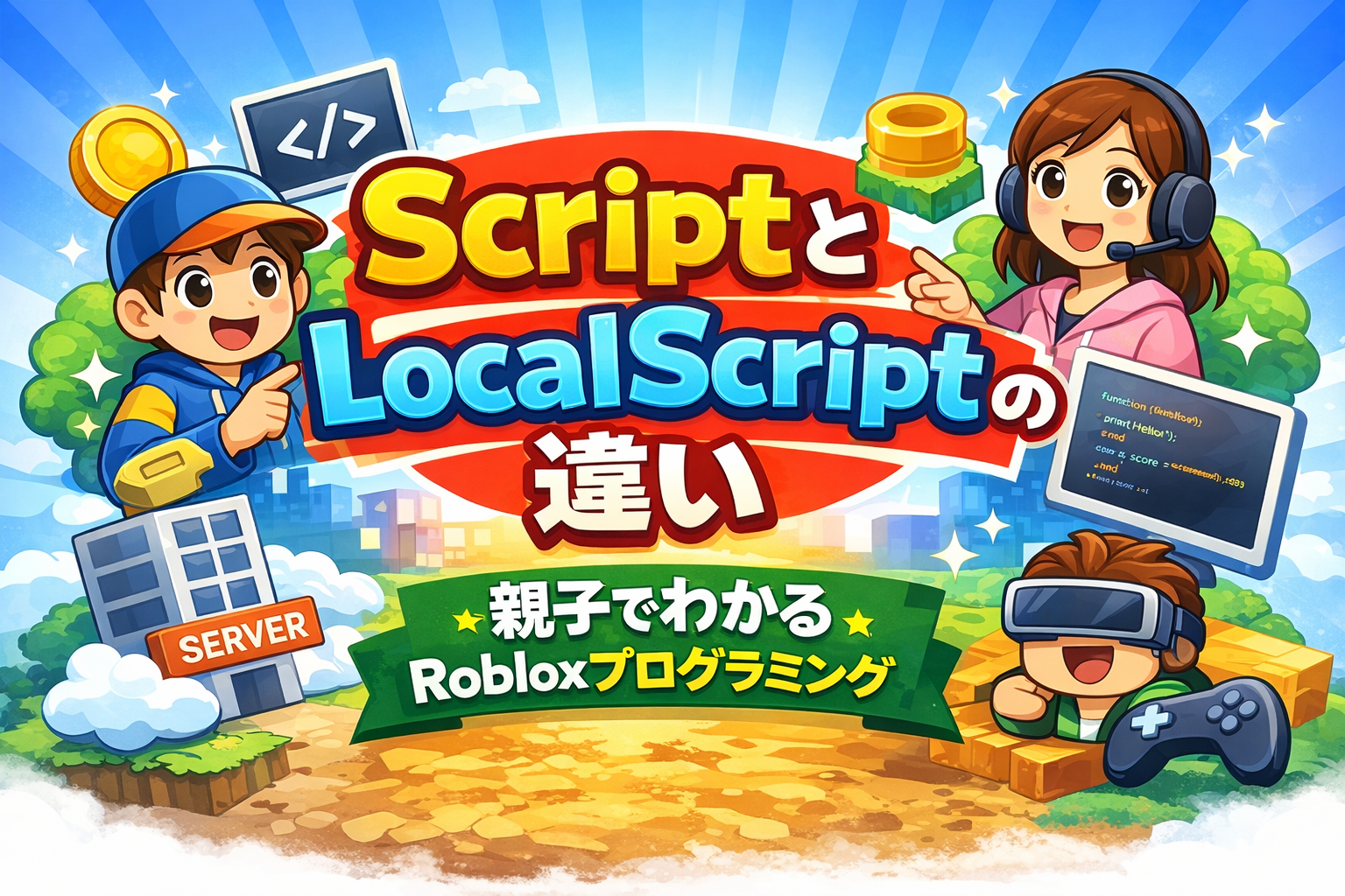 ScriptとLocalScriptの違いeyecatch